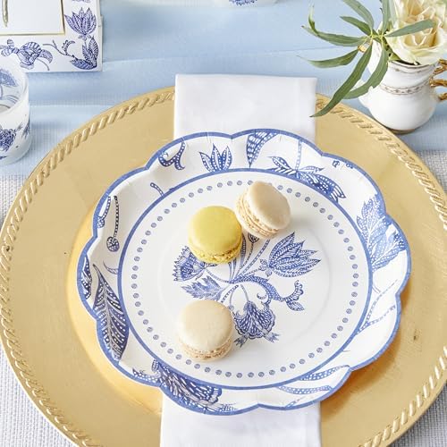 Kate Aspen Blue Willow Paper Plate and Napkin Set - Elegant Disposable Plates for Weddings, Something Blue Before I Do Bridal Shower Decorations, Baby Shower Plates, Tea Party Supplies - 62 Piece - Image 2