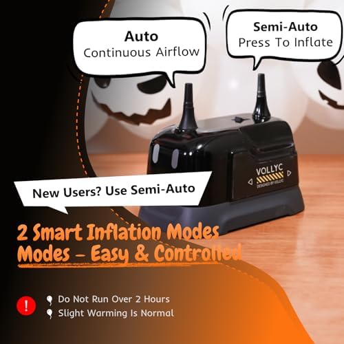 Balloon Pump Electric, Dual Nozzle Balloon Inflator Air Pump, Fast & Easy Inflation for Party Decorations, Birthday Decorations – Lightweight, Portable Balloon Blower Machine - Image 4