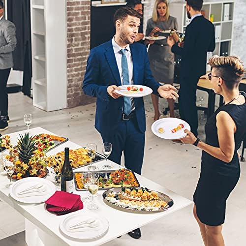 Gezond 250Pcs Disposable Paper Plates Compostable Plates and Utensils - Image 6
