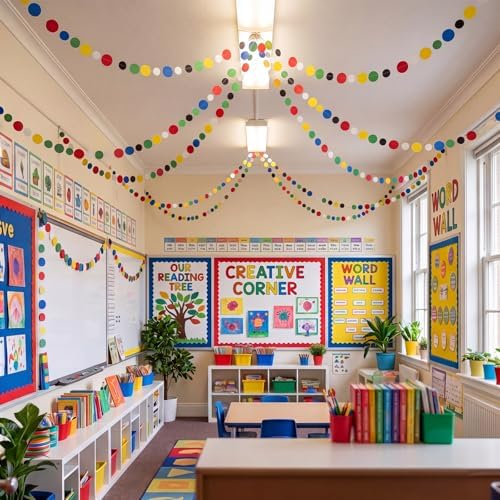 Outus 10 Pieces Dot Garland Banner Hanging, Classic Color - Image 6
