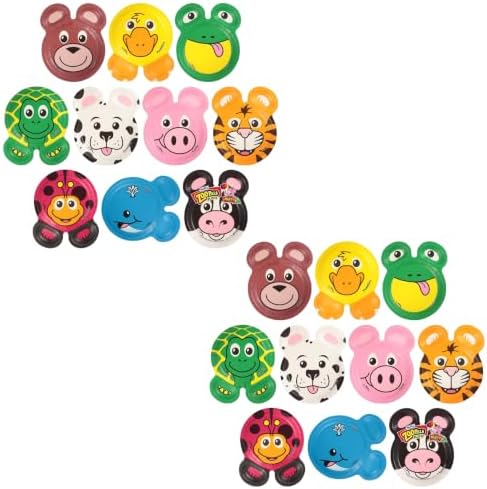 Hefty Zoo Pals Party Edition Paper Plates for Kids, Assorted Animal Designs, 7.75 Inches with Two Dipping Compartments, Multi-Color, 20 Count (Pack of 2) by Hefty