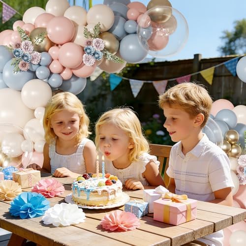Gender Reveal Pink Blue Balloon Arch Kit Baby Shower Decorations - Image 2