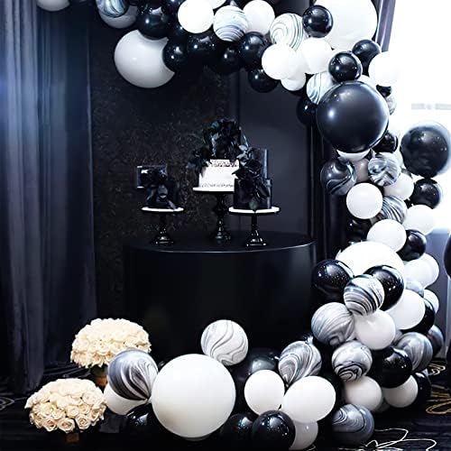 PartyWoo Black Balloons 50pcs Matte Latex Helium Balloons 12 Inch (Pack of 2) - Image 6