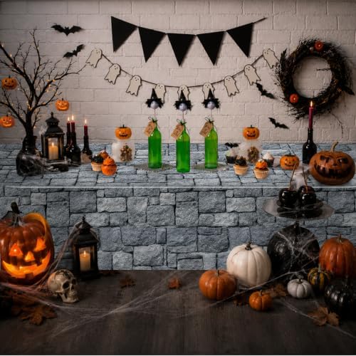 6 Pcs Stone Wall Plastic Tablecloths, Medieval Castle Party Decorations - Image 4