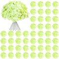 Auihiay 64Pcs Green Hydrangea Flowers, Silk Hydrangeas by Auihiay