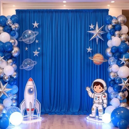 50x12 ft Royal Blue Backdrop Curtains for Weddings, Birthdays and Photos - Image 5