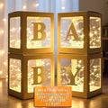 Ledido Transparent Balloon Boxes with 60 Letters Numbers Fairy Lights 4PCS by Ledido
