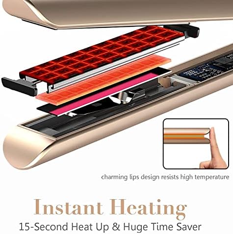 FURIDEN Professional Salon Quality Hair Straightener, Hair Straightener and Curler 2 in 1, Flat Iron Curling Iron in One, Fast Results | Long Lasting - Image 3