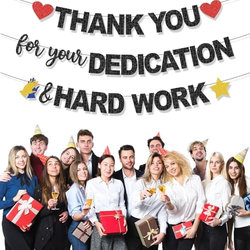 We Appreciate You Thank You for All You Do Banner, Thank You for You Dedication Hard Work Appreciation Party Decorations for Teacher Employee Staff Doctors Nurse Volunteer Soldier, Appreciation Week Office Party Decorations - Image 4
