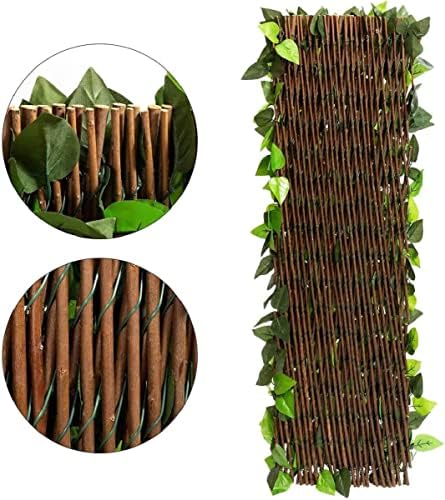 DOEWORKS Expandable Faux Ivy Trellis Fence, Patio Privacy Screen, 2 Pack - Image 4