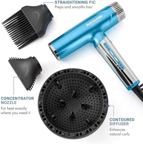 BaBylissPRO Nano Titanium Professional Nano Light Ionic Dual-Voltage Lightweight Hair Dryer - Image 4