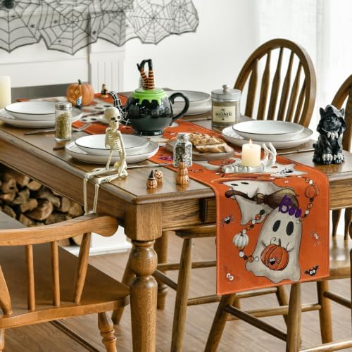 Artoid Mode 210 GSM Halloween Table Runner Home Party Decor 13x72 Inch - Image 4