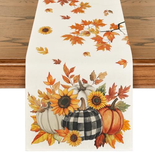 Artoid Mode 210 GSM Fall Table Runner Home Party Decor 13x72 Inch by ArtoidMode