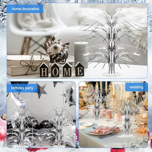 6 Pcs Star Centerpiece, Silver - Image 4