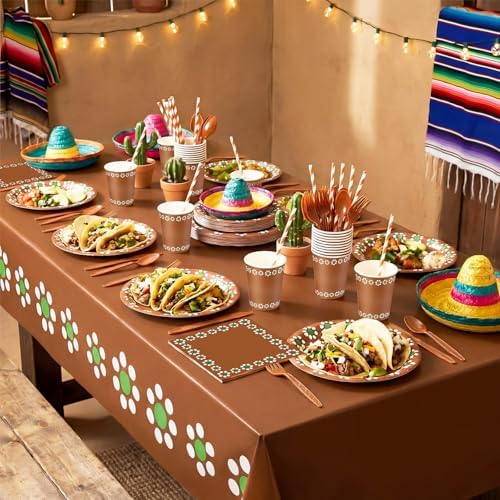 Vesici 452 Pcs Cielito Lindo Party Decorations Tableware Set, Serves 50 - Image 4