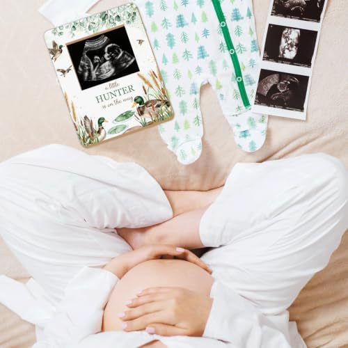 Mallard Duck Baby Shower Decor Frame, Duck Hunting Baby Shower Party Supplies, for Expecting Parents-to-Be Keepsake Gifts, Pregnancy Sonogram Frame Keepsake, Gender Reveal Present - Image 5