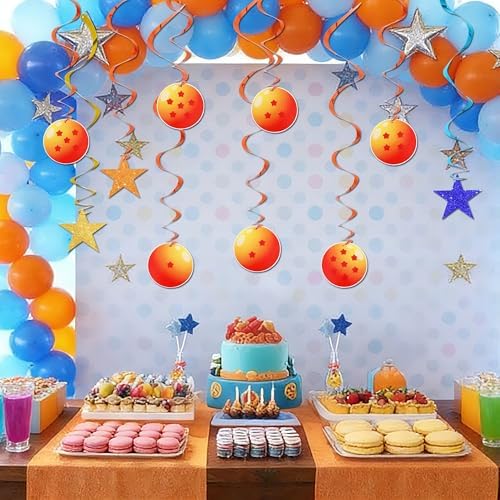 BEISHIDA 15Pcs Pre-Strung Cartoon Hanging Swirl Decorations Cartoon Theme Birthday Party Hanging Decorations for Kids Birthday Party Supplies - Image 5