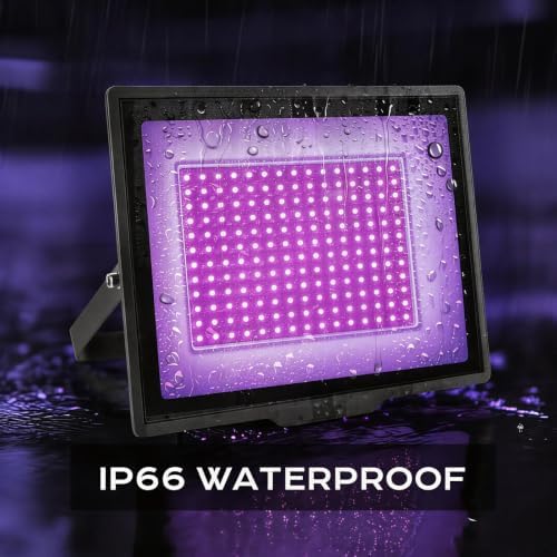 2 Pack 150W LED Black Light, IP66 Waterproof Blacklight Flood Lights - Image 4