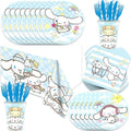 141Pcs Cinna-morolls Parties,Cinna-morolls Party Tableware Party Disposable Dinnerware Plates Cups Napkins for Cinna-morolls Baby Shower Party Decoration Supplies,Serves 20 by Unknown