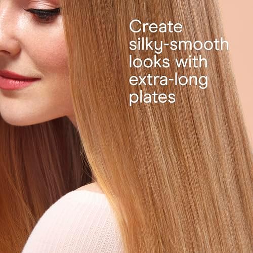 INFINITI PRO CONAIR Rose Gold Ceramic Flat Iron Hair Straightener, 1-Inch Flat Iron with Extra-Long Plates, including a Floating Plate, Advanced Heat Technology, Black - Image 5