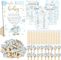 Patelai 321 Pcs Elephant Baby Shower Decorations Games Supplies for boy by Patelai
