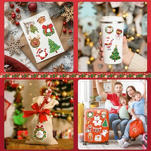 OHOME Stocking Stuffers | 320 PCS Christmas Stickers - Toddler Stocking Stuffers | Kids for Boys Girls Grandkids,Vinyl Xmas Games Crafts Activities Party Favors Supplies - Image 3