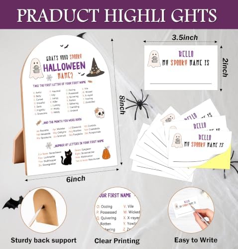 Halloween Party Decorations, What's Your Spooky Halloween Name Game - Image 2