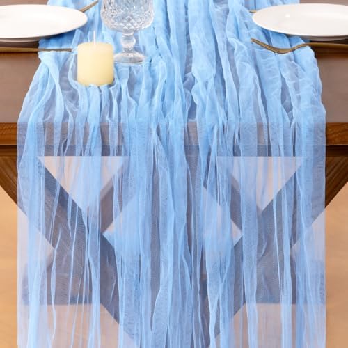 Cheesecloth Table Runner Tulle Fall Boho Wedding Shower Party Home Decor - Image 2