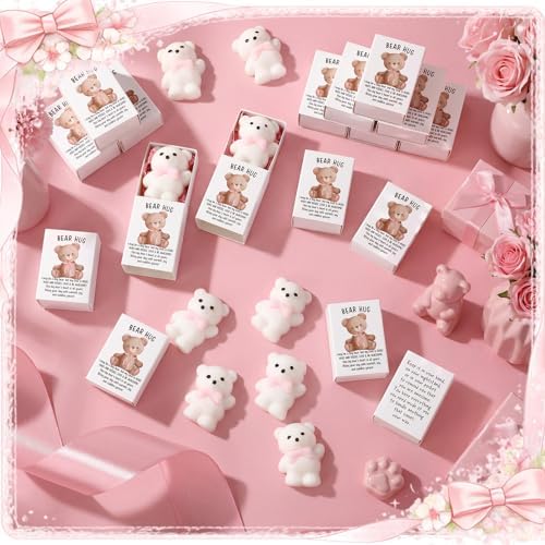 12 Sets Bear with Pink Bow Gifts Coquette Party Favors - Image 4