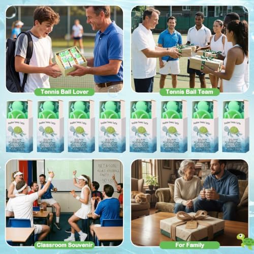 Wettarn 25 Sets Tennis Positive Gifts Sport Party Favors with Boxes - Image 6