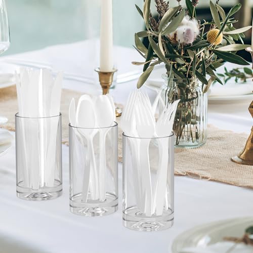 Dealusy 360 Count White Plastic Spoons Disposable - Image 7
