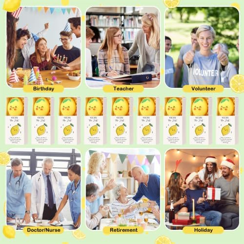 24 Sets Positive Gifts Lemon Party Favors with Support Boxes - Image 6