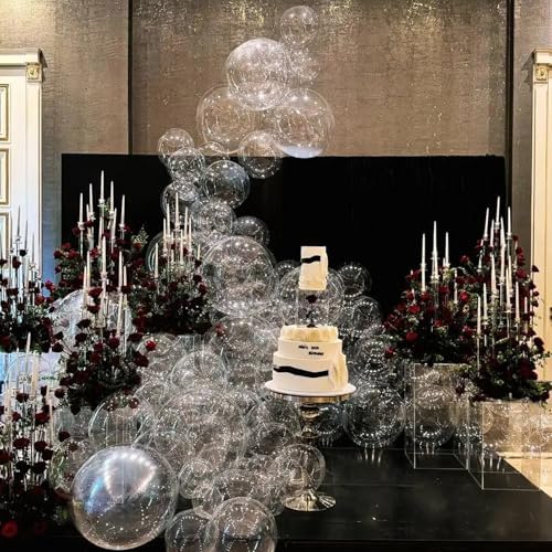 Voircoloria 90pcs Clear Balloons Garland Arch Kit, 18 12 10 5 Inch - Image 4