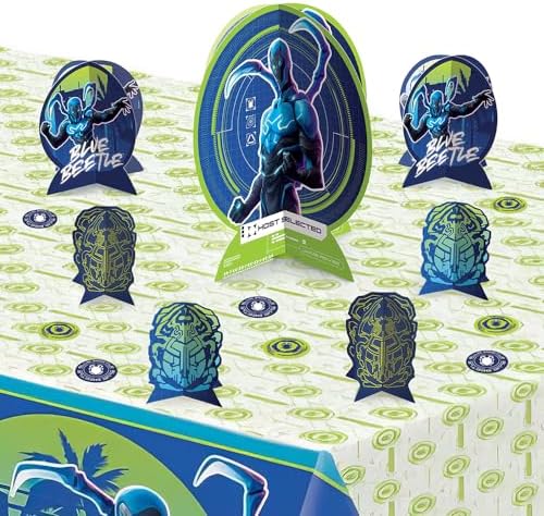 Table Centerpiece Kit (27 Pc Set) - High-Quality & Sturdy, Perfect Party Essential For Themed Parties & Events, Blue Beetle - Image 3