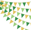 Green Gold Party Decorations Pennant Banner Flag Glitter Green Gold Triangle Hanging Bunting for Birthday Graduation Retirement Bridal Shower Wedding Bachelor Spring Summer Master Golf Themed Party by pinkblume