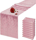 10 Packs 12 x 72 inches Light Pink Sequin Table Runner by VHH