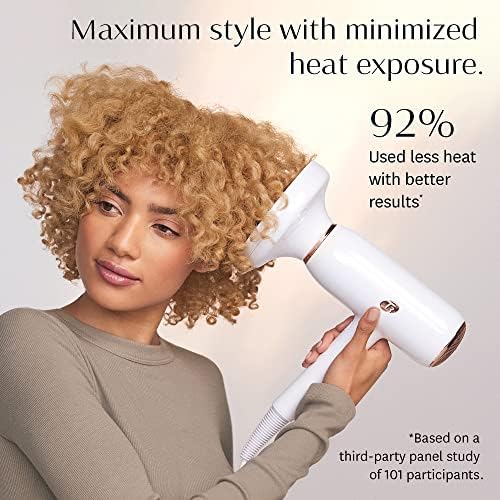 T3 Featherweight StyleMax Professional Ionic Hair Dryer with Custom Heat Automation & 4 Attachments,Fast Drying,Lightweight with 5 Heat & 3 Speed Settings,2 Concentrators,Diffuser & Smoothing Comb - Image 5