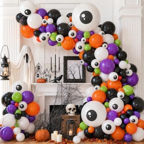Halloween Eyeball Balloons, 60Pcs Eye Balls Latex Balloon for Party Decor - Image 3
