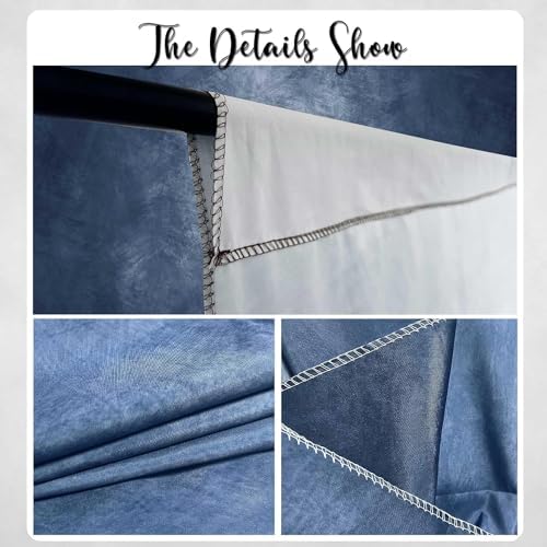 Abstract Photography Backdrop for Photoshoot 6x8ft,Blue,No Stand - Image 3