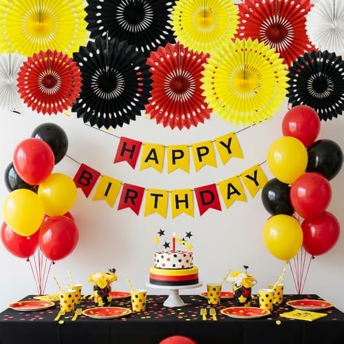 BEISHIDA 11packs Honeycomb Round Paper Fans Hanging Party Decoration - Image 4