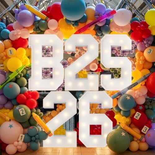 3FT Marquee Numbers, Large Light Up Numbers 6 for 6th Birthday Party Decor - Image 6