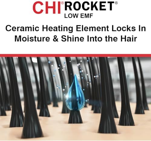 CHI Rocket Hair Dryer with Comb & Drying Nozzle Attachment - Image 5