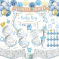 Baby Shower Decorations Boy, Blue Baby Boy Shower Party Supplies by Suhelkit