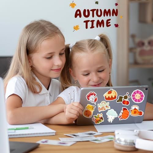 OHOME Fall Stickers | 100 PCS Thanksgiving Stickers for Kids - Vinyl Thanksgiving Games Toys Gifts Activities Essentials Party Favors Supplies - Friendsgiving Crafts Bulk for Classroom Home - Image 5
