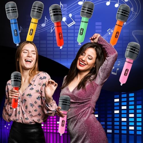 48 Pcs Inflatable Microphones with Pump, Party Props - Image 7