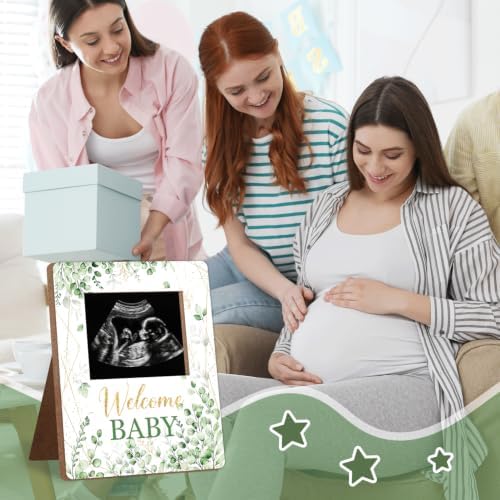Sage Green Baby Shower Decor Frame, Sage Green Baby Shower Party Supplies, for Expecting Parents-to-Be Keepsake Gifts, Pregnancy Sonogram Frame Keepsake, Gender Reveal Present - Image 6