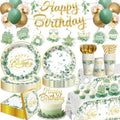 Sage Green Birthday Decorations for Women Girls floral Decorations Party by Yingoto