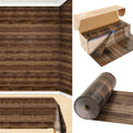300FT x 54IN Wood Grain Plastic Tablecloth Roll with Slide Cutter Box by COSINIA