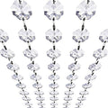 Crystal Acrylic Gems Bead Garland Strands, KinHom 16 Feet Hanging Clear 14mm Daimond Beads Chain Garlands for Manzanita Tree Centerpiece, Chandelier Bead Lamp Chain, Christmas/Wedding Party Decoration by KinHom