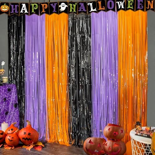 OHOME Halloween Decorations - Halloween Party Decorations | Trick or Treat Backdrop Banner for Wall Door | Halloween Birthday Party Favors Supplies Indoor Outdoor by OHOME